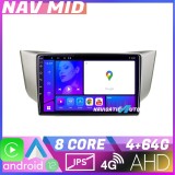 Navigatie dedicata Lexus RX 2003-2009 Android 12, 4GB RAM, 64GB, CarPlay