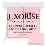Cumpara ieftin Servetele Unghii Ultimate Touch LUXORISE, Strat Dublu 500 buc, Roz