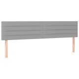 Cumpara ieftin Tablii de pat, gri deschis, 200x5x78/88 cm, textil
