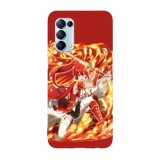 Husa compatibila cu Oppo A54 5G, Viceversa, model Crimson executioner DanMachi, Silicon, TPU, Transparent, Carcasa
