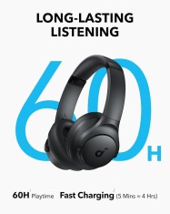 Casti Anker &quot;Soundcore Q11i&quot;, Over-Ear, utilizare multimedia, Bluetooth 5.3, durata baterie pana la 60 ore, difuzor 40mm, negru, &quot;A3005GA1&quot; (timbru ve