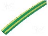 Tub termocontractant, 9mm, 5m, galben-verde, HELLERMANNTYTON - 308-30907