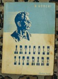 M.Gorchi - Articole literare