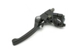 Maneta Ambreiaj Universala cu Suport, Rabatabila Anti-Rupere, pentru Motocross, ATV, Enduro, Ghidon 22mm, Aliaj Aluminiu, Negru , TM Motorcycle Parts