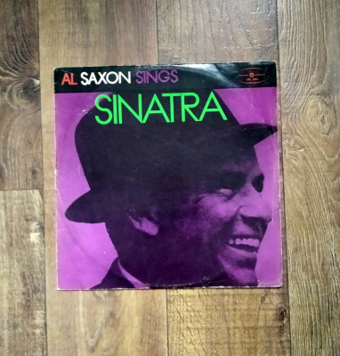 DD- Al Saxon &amp;ndash; Al Saxon Sings Sinatra, Poland 1974, disc vinil, LP. Album (VG) foto