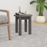 VidaXL Măsuță de cafea, gri, &Oslash; 35x35 cm, lemn masiv de pin 822339