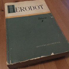 HERODOT, ISTORII II. CONTINE HARTA- EDITURA STIINTIFICA 1964