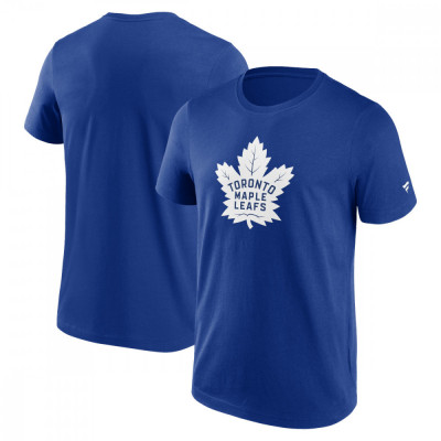 Toronto Maple Leafs tricou de bărbați Primary Logo Graphic Blue Chip - XS foto