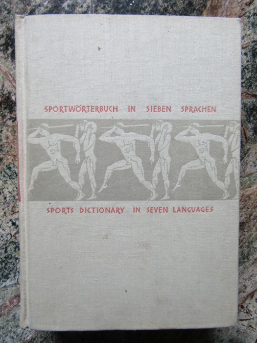 Sports dictionary in seven languages