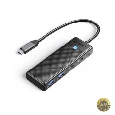 Hub USB-C Orico PAPW2AC-C3 2 x USB-A 3.0 - 2 x USB-C Negru