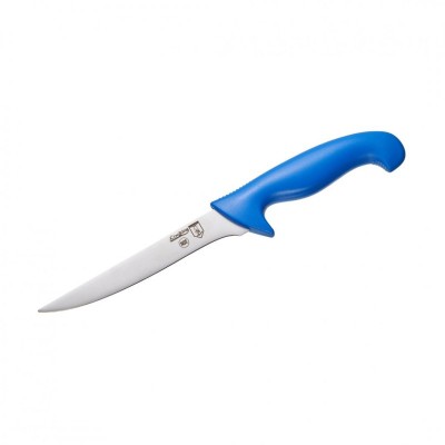 Cutit profesional pentru dezosat Heinner, 18 cm, inox, maner polipropilena, Albastru foto
