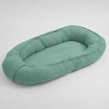 Cosulet bebelus, New Baby, Pentru dormit, Baby Nest 80 x 50 cm, Din muselina, Din materiale certificate Oeko Tex Standard 100, G