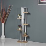 Suport pentru plante Tohmajarvi 120x34x21 cm efect nuc alb [en.casa] HausGarden Leisure, [en.casa]