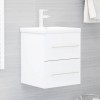 VidaXL Dulap pentru chiuvetă, alb, 41x38,5x48 cm, PAL