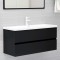 Gossi dulap chiuveta, negru, 100x38,5x45 cm, lemn prelucrat