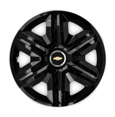 Set 4 capace roti Hubcaps fast black R14 pentru gama auto Chevrolet foto
