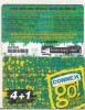 Bnk card Romania - Connex - reincarcare Go! 4+1 $ - RO-CON-REF-0029D