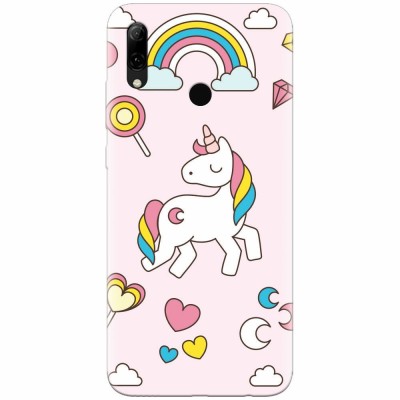 Husa silicon pentru Huawei P Smart 2019, Cute Unicorn foto
