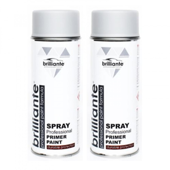 Pachet 2 Spray Brilliante Grund Gri 400 ml