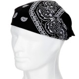Bandana Tactica Paisley 55cm Neagra MFH