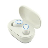 Casti wireless TWS A2, microfon incorporat, bluetooth 5.0, Alb, FOXMAG24&reg;