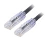 Cablu Patch Cord UTP Cat 6a 1m Negru PANDUIT Cuprum 24AWG, Neecranat, RJ45