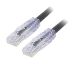 Patch cord UTP negru 1m 10Gig 6a PVC