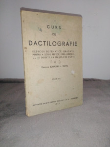 Curs de dactilografie - Blanche H. Stahl / 1940 / Marvan, Bucuresti |  Okazii.ro