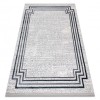 Covor TULS structural, franjuri 51242 Cadru fildeş / albastru, 140x190 cm, Dreptunghi, Polipropilena