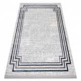 Covor TULS structural, franjuri 51242 Cadru fildeş / albastru, 240x330 cm, Dreptunghi, Polipropilena