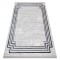 Covor TULS structural, franjuri 51242 Cadru fildeş / albastru, 140x190 cm