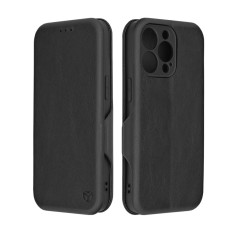 Husa tip carte pentru apple iphone 13 pro techsuit, inchidere magnetica, negru foto