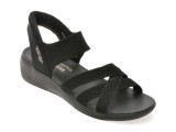 Cumpara ieftin Sandale SKECHERS negre, ARYA, din material textil