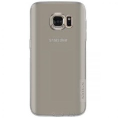 Husa protectie pentru Samsung Galaxy S7, Fumuriu, Slim, folie de protectie gratis