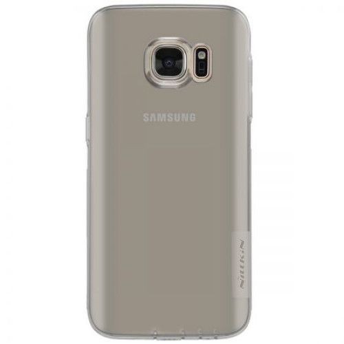 Husa protectie pentru Samsung Galaxy S7, Fumuriu, Slim, folie de protectie gratis