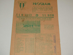 Program meci fotbal FCM GALATI - SC BACAU (09.04.1980) foto