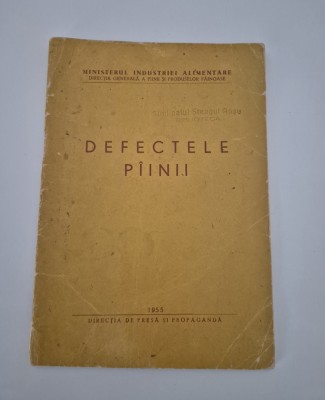 Carte de bucate 1955 Defectele painii foto