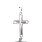 Cumpara ieftin Pandantiv argint 925, JW1302, model cruce, placat cu rodiu