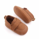 Pantofi eleganti maro cu bareta (Marime Disponibila: 9-12 luni (Marimea 20