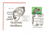 TELEFONIE 100 ANI ANIVERSARE AUSTRIA FDC 1981, Posta