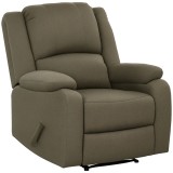 HOMCOM Fotoliu de relaxare, funcție de &icirc;ntindere și suport de picioare, reglabil, p&acirc;nă la 150 kg, cadru din oțel, 90 x 96 x 98 cm, Maro | Aosom Romani