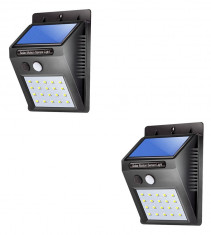 Set 2 lampi solare 20 LED foto