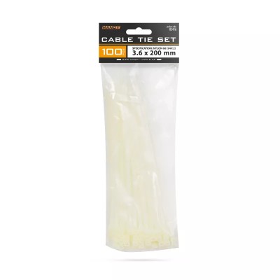 Coliere plastic transparent 200x3.6mm 100buc Handy 05416 foto