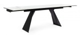 Cumpara ieftin Masa extensibila cu picioare din fier negru si ceramica sticla Blazar 160/240 cm x 90 cm x 76 h
