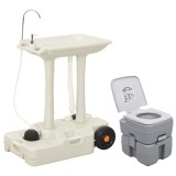 Cumpara ieftin Set portabil cu toaletă și lavoar pentru camping