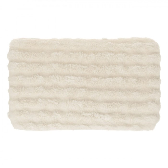 Covor Decorativ Imitatie De Blana, Ecru, 80x50cm, Antiderapant