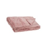 Patura decorativa, 160x130 cm, Textura moale, Roz, ATU-089238, Oem