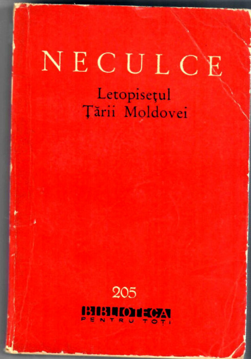 Letopisetul Tarii Moldovei, Neculce