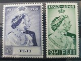 Fiji 1948, Royal Silver Wedding, regi, nestampilat, MH