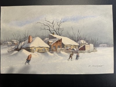 ACUARELA HANS AESCHER foto